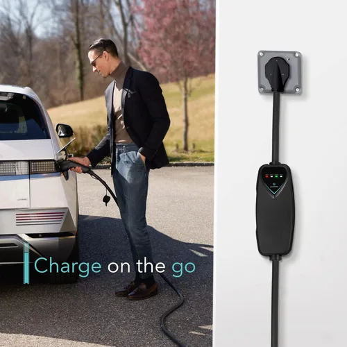 Miniatura 7 de Lectron Cargador EV de nivel 2 – Certificado ETL, 240 V, 40 amperios, enchufe NEMA 14-50, cable de extensión de 16 pies y cable J1772 – Cargador