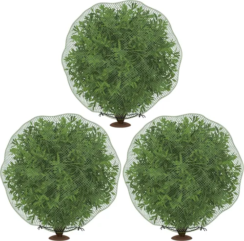 Miniatura 8 de codree 2 Piezas Red Anti-Ciervos para Arbustos - 7.8 x 7.8 Pies Cubierta de Red para Plantas Anti-Ciervos - Red de Malla Reutilizable para Plantas
