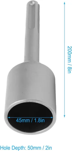 Miniatura 6 de Martillo eléctrico de acero para poste en T, martillo eléctrico para apilar, accesorio Wukeng de 7.9 in de longitud, 5 hoyos para excavadoras