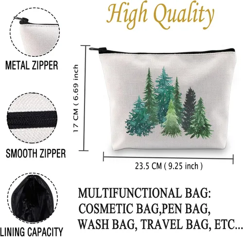 Miniatura 2 de JXGZSO Regalos de senderismo para su árbol del bosque, regalo para amantes de la naturaleza, viajes, senderismo bolsa con cremallera, Árboles