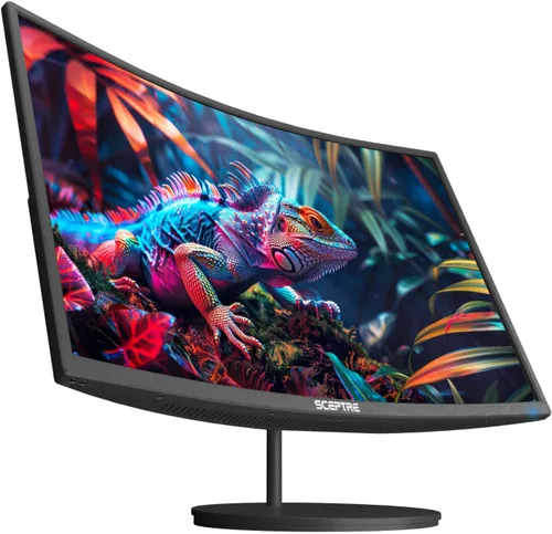 Miniatura 13 de Sceptre - Monitor curvo de 24 pulgadas, 75Hz, LED, para videojuegos, Full HD, 1080P, HDMI, VGA, con altavoces, montaje de pared VESA listo