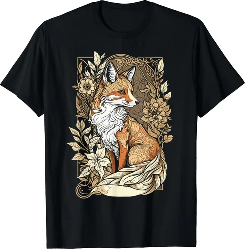 Linda camiseta estética Cottagecore para mujer y niña, Negro -