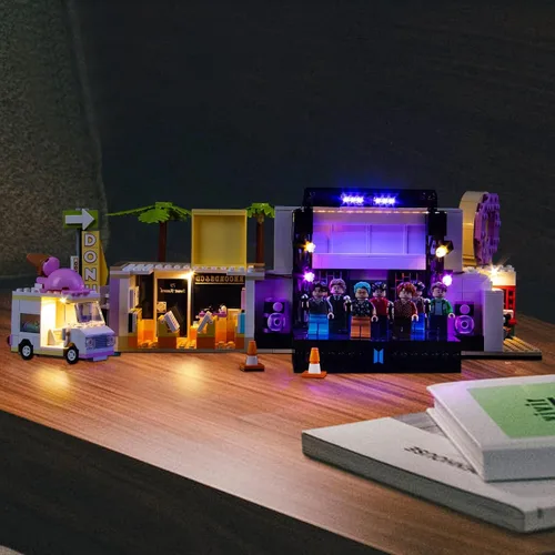 Miniatura 5 de BrickBling Kit de luces LED compatible con Lego BTS Dynamite 21339, luces creativas compatibles con Lego 21339, para fanáticos de BTS