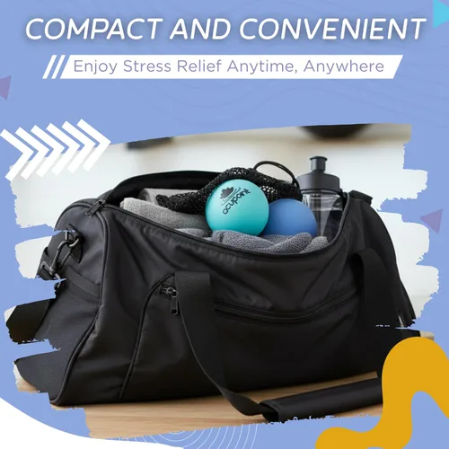 Miniatura 5 de Acupoint" Juego de dos bolas de terapia física, ideal para: Yoga, Masaje de tejidos profundos, terapia de punto activador y auto liberación