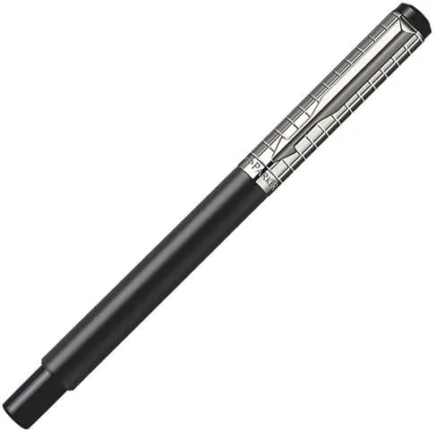 Miniatura 3 de Parker Vector Negro SS cincelado Rollerball Pen - 1774550