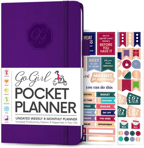 Miniatura 8 de GoGirl Agenda y organizador para mujer – Agenda semanal de bolsillo, diario de objetivos y agenda para gestión del tiempo y productividad. Sin fecha
