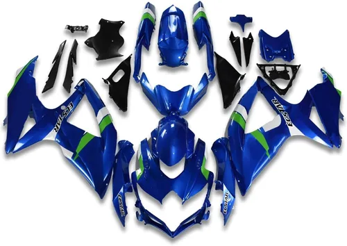 Miniatura 37 de Carenado de carrocería de plástico plateado blanco negro apto para Suzuki 2008 2009 2010 GSXR 600 750 inyección ABS nuevo Aftermarket Kit de marco