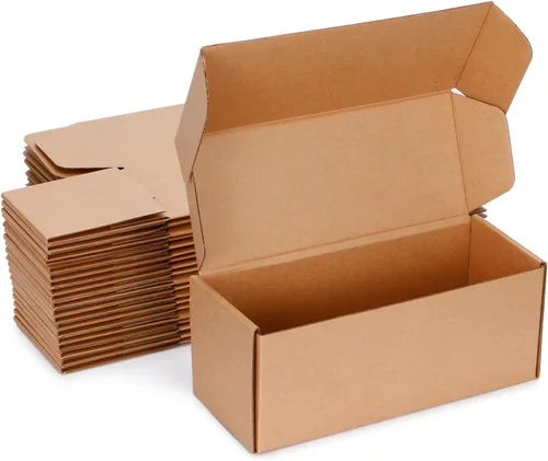 Miniatura 44 de Cajas de envío pequeñas de 6 x 4 x 3 pulgadas, cajas de cartón corrugado negro (paquete de 20) para correo, embalaje, pequeñas empresas y embalaje
