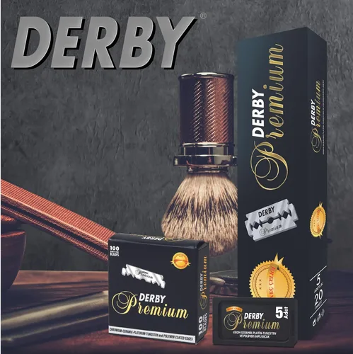 Miniatura 3 de 500 cuchillas de afeitar "Derby Premium" de un solo filo para maquinilla de afeitar recta