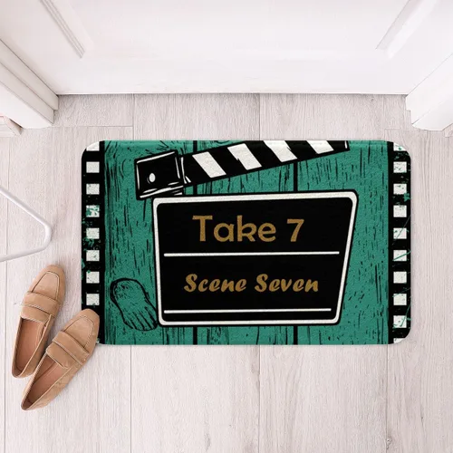 Miniatura 31 de Homewish Alfombra de baño con música de piano, notas musicales, para niños, niñas, niños, adolescentes, retro, graffiti, gris, dorado, lanudo