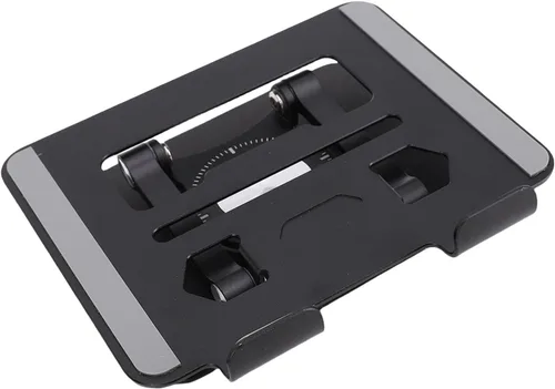 Miniatura 3 de Goshyda Soporte para tableta, soporte de escritorio de aluminio giratorio 360°, soporte de escritorio ajustable y plegable, universal para tabletas
