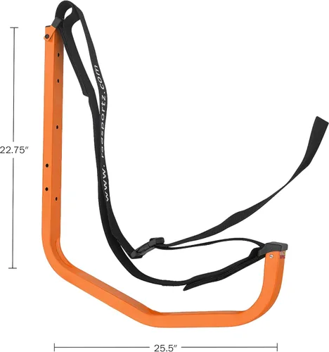 Miniatura 3 de RAD Sportz Juego de 2 sistemas de almacenamiento de kayak: ganchos de montaje en pared con capacidad de 125 libras cada uno para colgar kayaks