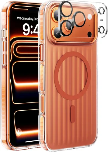 Miniatura 17 de Funda para iPhone 17 Pro Max con protector de lente de cámara [protección de grado militar de 10 pies] compatible con MagSafe a prueba de golpes