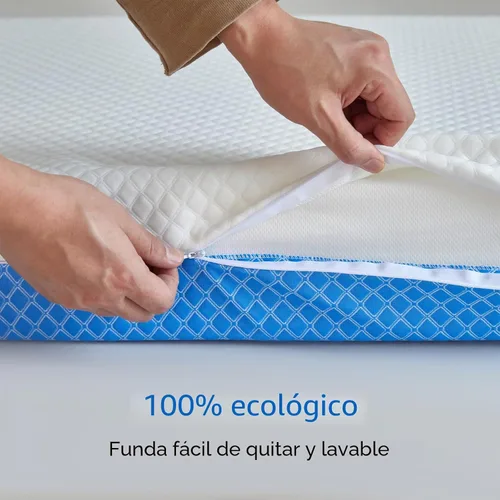 Miniatura 6 de Colchón de espuma viscoelástica con gel de confort de doble cara, transpirable para cuna de bebé, colchón de espuma viscoelástica para cuna, premium