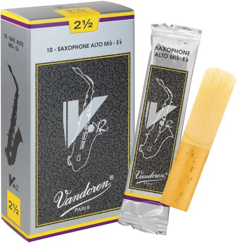 Miniatura 13 de Vandoren SR6125 Cañas de saxo alto V.12 Fuerza 2.5; caja de 10 y cañas tradicionales SR213 para saxo alto Fuerza 3; caja de 10