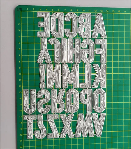 Miniatura 8 de Kit de plantillas de corte Ammsochy, palabras en inglés, plantillas de metal para álbumes de recortes, herramientas de bricolaje, plantilla
