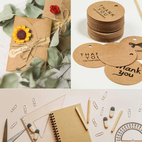 Miniatura 4 de Papel kraft, cartulina Kraft para artes, manualidades, oficina, 70 hojas de 8.5 x 11 pulgadas, papel kraft de 180 GSM Papel Kraft-70pcs