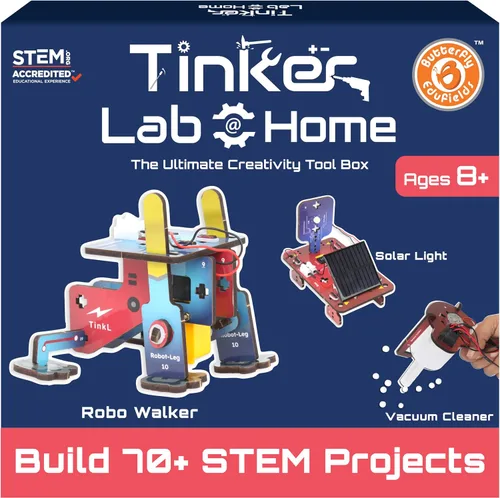 Butterfly EduFields - Kits de proyectos STEM jumbo con más de 70 actividades para niños de 12 a 14 años | Kits de ingeniería y robótica STEM para