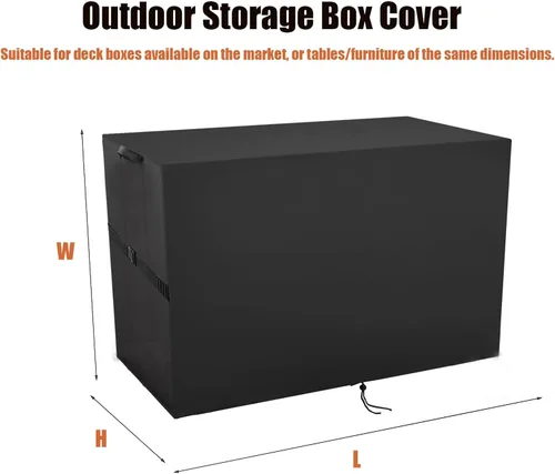 Miniatura 2 de Cubierta de Caja de Almacenamiento Exterior, Cubierta Impermeable de Resina para Contenedor de Almacenamiento, Cubiertas de Caja de Cubierta