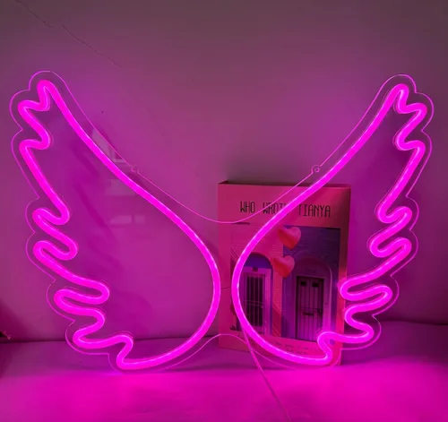 Miniatura 2 de Ulalaza Señal de luz de neón, luces LED nocturnas operadas por USB, decoración de carpa para bar, pub, tienda, club, garaje, hogar, fiesta, Rosa