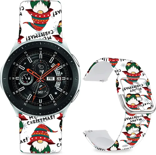 Miniatura 17 de Correas de reloj de silicona suave compatibles con Samsung Galaxy Watch 1.811 in/Watch 3 1.772 in/Gear S3 Frontier/Classic/Garmin Vivoactive