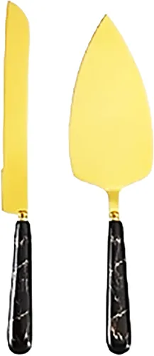 Miniatura 5 de Chandler Cake and Pie Server Kit Wedding Cake Serving Kit Stainless Steel 18/10 Cutlery Set 2 Pieces Pastry Servers (Green)