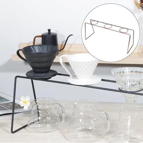 Miniatura 7 de Soporte para gotero de café con múltiples orificios para el hogar, soporte para taza de filtro de café, soporte de taza de goteo para herramientas