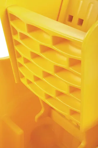 Miniatura 4 de Rubbermaid Escurridor comercial de reemplazo de prensa lateral para cubos de trapeado WaveBrake 2.0, amarillo