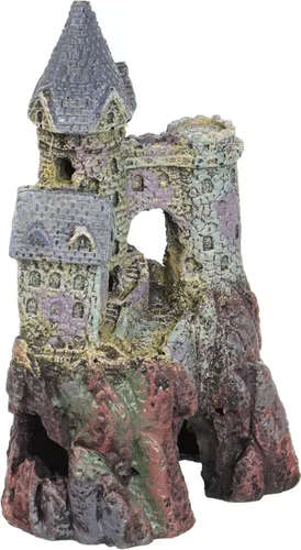 Penn-Plax RRW6 Wizards Castle - Adorno decorativo de resina para acuario de 5.5 pulgadas de alto