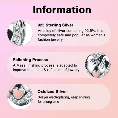 Miniatura 88 de Abalorios de plata de ley 925 con letras de la A ~ Z, para pulseras, collares, Día de San Valentín, Día de la Madre, joyería regalos para mujeres