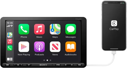 Miniatura 5 de Sony XAV-AX8100 Receptor multimedia flotante de 9 pulgadas con Apple Carplay/Android Auto y entrada de video HDMI