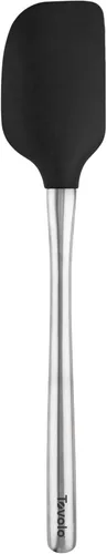 Miniatura 26 de Tovolo Flex-Core - Espátula con mango de acero inoxidable, cabeza de silicona resistente al calor y libre de BPA, segura para sartenes de hierro
