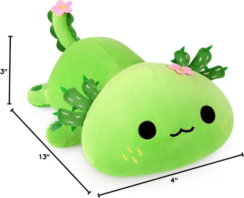 Miniatura 8 de Onsoyours Lindo Peluche de Axolotl, Suave Almohada de Peluche de Salamandra Animal de Peluche, Juguete de Peluche Kawaii para Niños
