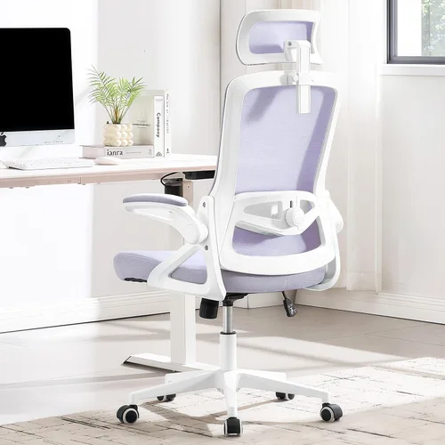 Miniatura 14 de Fizzin Silla de Oficina Ergonómica, Sillas de Computadora de 400 LBS con Soporte Lumbar Ajustable, Silla de Escritorio de Malla Transpirable Negro