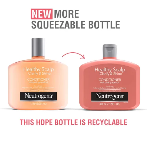 Miniatura 2 de Neutrogena Acondicionador Exfoliante para Cuero Cabelludo Saludable Clarify & Shine para Cabello Graso y Cuero Cabelludo, Acondicionador