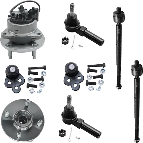 Miniatura 194 de Detroit Axle - Kit de nudillos de dirección delantera izquierda para Ford Edge Lincoln MKX 07-10, cojinete de rueda del lado del conductor, nudillo