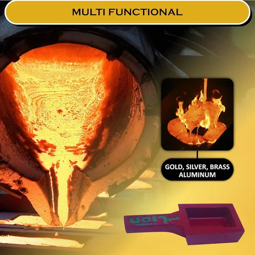 Miniatura 6 de SIMOND Store Moldes de lingote de pan troy de 20 a 25 onzas (2.2 lbs) para fundición de metal, metales preciosos como oro, plata, latón, cobre