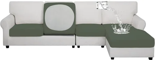 Miniatura 74 de Easy-Going - Fundas elásticas 100% impermeables para cojín de sofá, funda protectora para cojín de sofá, protector de muebles elástico para niños