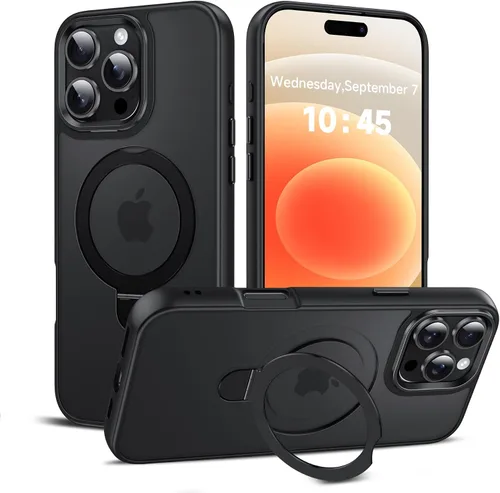 Miniatura 60 de LeYi para iPhone-13 Funda/iPhone-14 Fundas: con soporte para MagSafe i Phone 13Funda con anillo magnético iPhone14 iPhone13 Cubierta Funda para Negro