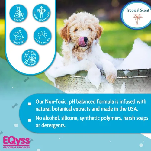 Miniatura 4 de EQyss Premier - Champú para mascotas, limpia e hidrata el abrigo, añade volumen, intensifica los colores, acabado sin residuos, para todos
