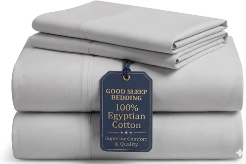 Miniatura 14 de Good Sleep Bedding Juego de sábanas divididas tamaño King para cama ajustable, sábanas de lujo, algodón egipcio, juego de sábanas de 5 piezas