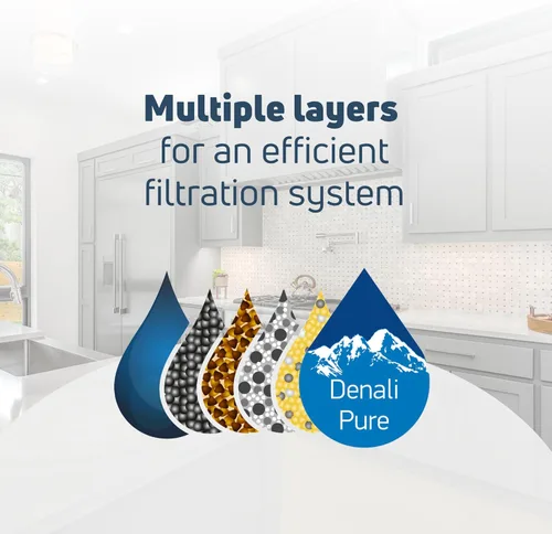 Miniatura 5 de Filtro de agua de repuesto para refrigerador Whirlpool 4392857, compatible con el cartucho de filtro de agua para refrigerador Whirlpool 4392857