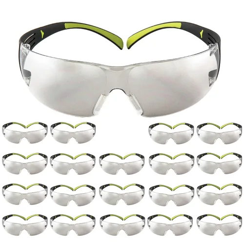 Miniatura 12 de 3M Gafas de seguridad para hombres y mujeres, SecureFit 400, protección ocular ANSI Z87, lente de espejo antiarañazos para interiores y exteriores
