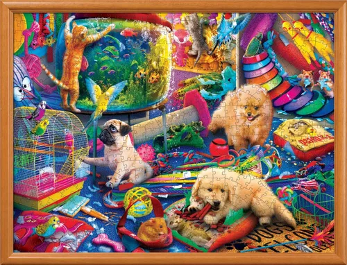 Miniatura 7 de MasterPieces Rompecabezas de 550 piezas para adultos, familia o jóvenes, sala de juegos de mascotas, 18 x 24 pulgadas