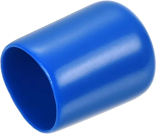 Miniatura 135 de uxcell 25 tapas de goma de 0.787 in de vinilo de identificación redonda tapa tapa de rosca de tornillo protectores negro