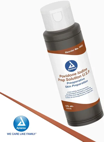 Miniatura 7 de Dynarex Solución de preparación de povidona-yodo, solución antiséptica para la piel y la mucosa, ideal para la preparación del sitio quirúrgico