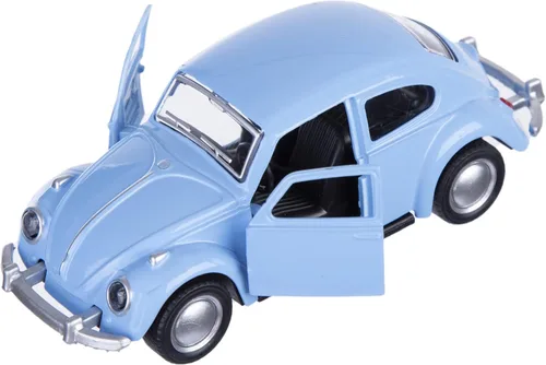 Miniatura 3 de Berry President 1967 Clásico Beetle Bug Vintage 1/32 Escala Diecast Metal Coche de Juguete con tracción trasera para Regalo/Niños (Azul Cielo)