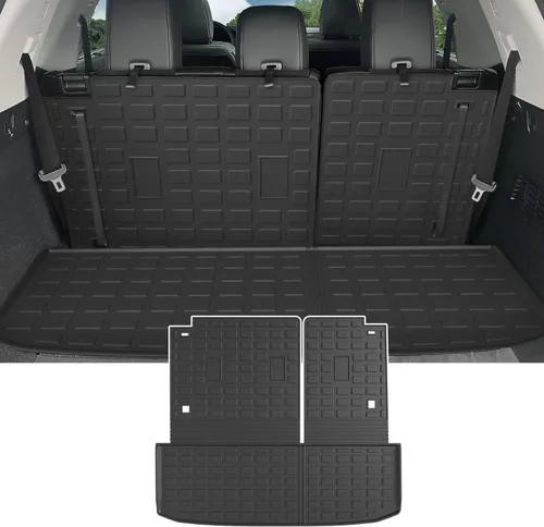 powoq Tapete de carga compatible con Nissan Pathfinder 2022-2026 con protector de asiento trasero, TPE de repuesto para accesorios Nissan Pathfinder