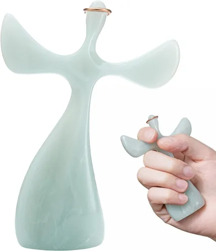 Cruz de oración, diseño de mano, cómodo para adaptarse a tu mano, regalo cristiano fiel para el hogar o escritorio, meditación y exhibición, resina