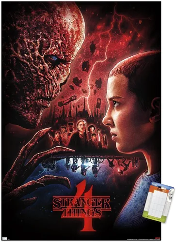 Miniatura 12 de Trends International Netflix Stranger Things: Season 4 - Póster de pared de una hoja, 34 pulgadas de largo x 22.4 pulgadas, versión enmarcada